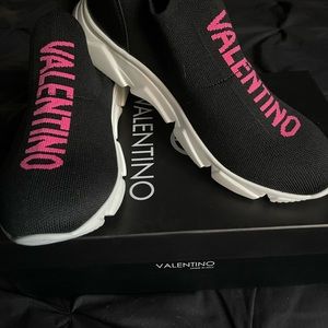BRAND NEW Black Mario Valentino Sock Sneakers